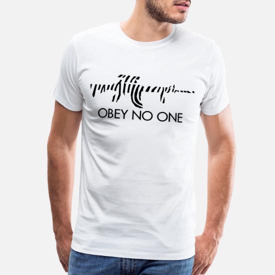 Obey no one' Men's Premium T-Shirt 